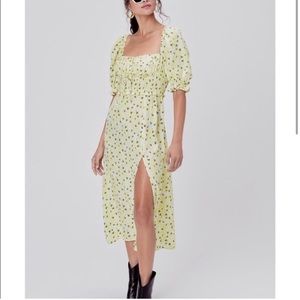 For love and lemons chrysanthemum dress yellow floral